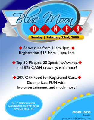 Blue Moon Diner Car Show