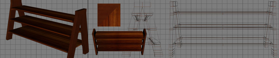 A-frame Shelf Table
